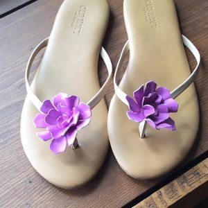 Old Navy Flower Flip Flops